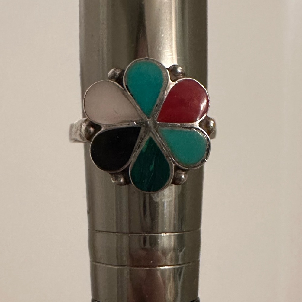 Zuni Flower Ring - Size 9